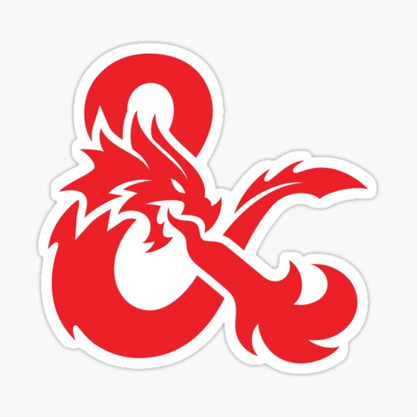 Item preview, Dungeons and Dragons logo designed and sold by djfozzbozz.
