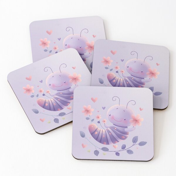 Item preview, Cute watercolor caterpillar. designed and sold by AndreyKENO.