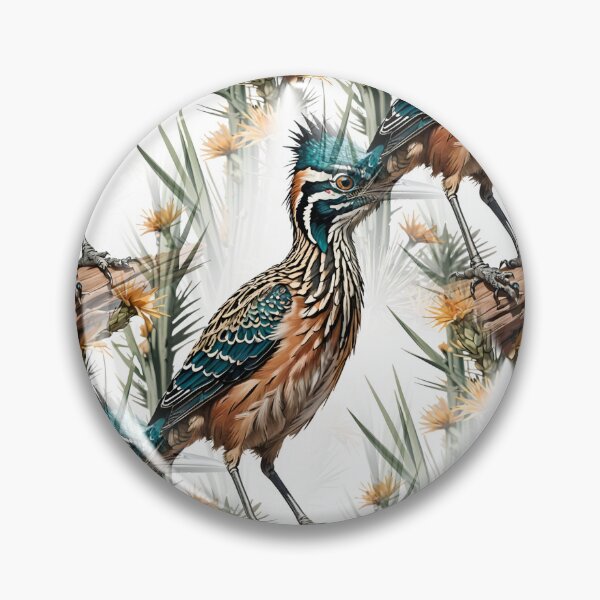 Item preview, Roadrunner Surrounded By Yucca flower New Mexico State Pattern 2 designed and sold by taiche.