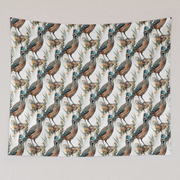 Item preview, Roadrunner Surrounded By Yucca flower New Mexico State Pattern 2 designed and sold by taiche.