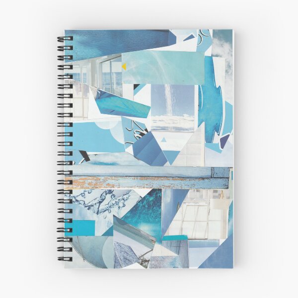 Item preview, Ocean Inspired Nature Abstract Collage Art ¨ Calm is a super power¨ designed and sold by Artsymirveras.