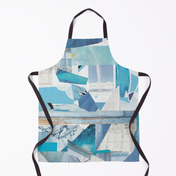 Item preview, Ocean Inspired Nature Abstract Collage Art ¨ Calm is a super power¨ designed and sold by Artsymirveras.