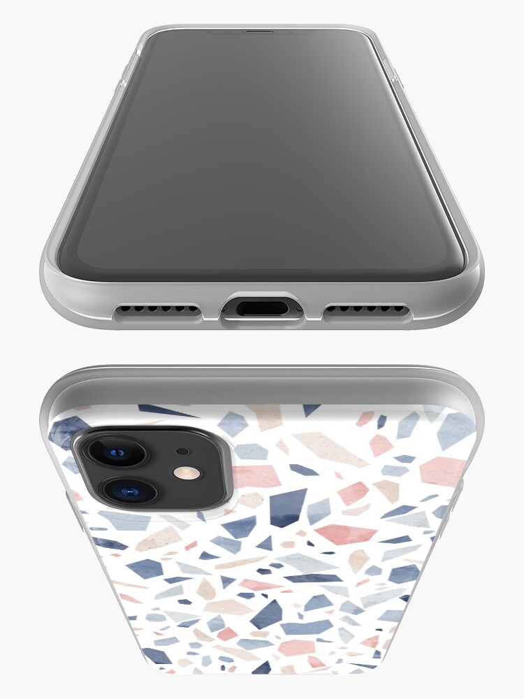 Alternate view of Terrazzo vintage pastel blue pink iPhone Case & Cover