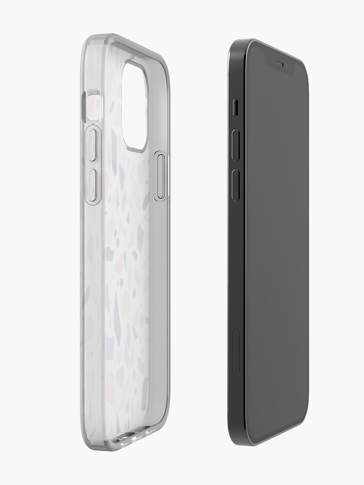 Alternate view of Vintage pastel blue pink beige geometric terrazzo pattern iPhone Case & Cover