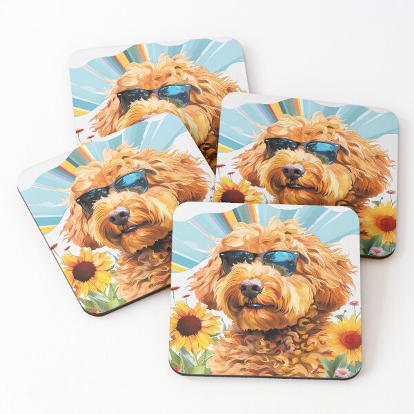 Item preview, Colorful Golden Doodle Dog Sunglasses designed and sold by MLArtifex.