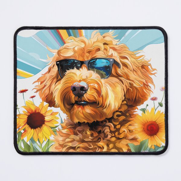 Item preview, Colorful Golden Doodle Dog Sunglasses designed and sold by MLArtifex.
