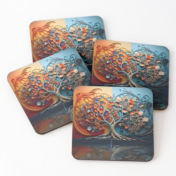 Item preview, Tree Of Life Abstract Art designed and sold by Obsidian Ink by Wilshire.