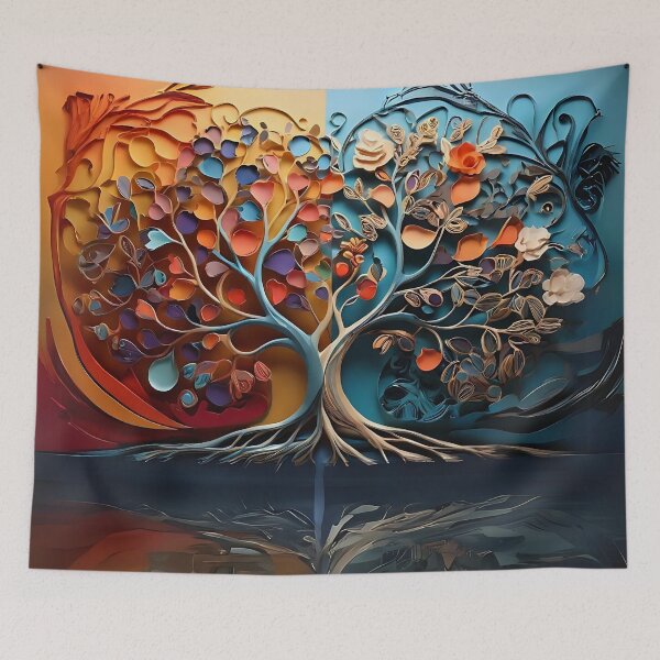 Item preview, Tree Of Life Abstract Art designed and sold by Obsidian Ink by Wilshire.