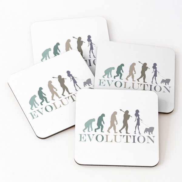 Item preview, Evolution Pug Woman Minimalist Retro Vintage designed and sold by hemp3x.