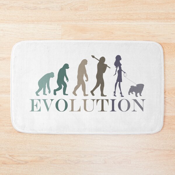 Item preview, Evolution Pug Woman Minimalist Retro Vintage designed and sold by hemp3x.