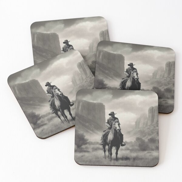 Item preview, Cowboy On A Horse In The Valley designed and sold by AppleShinez.