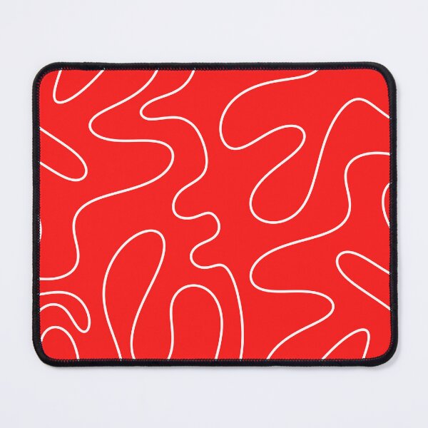 Item preview, Bold Red Squiggle Abstract Pattern designed and sold by kierkegaard.