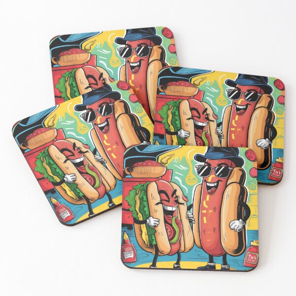 Item preview, Hot dog talk. designed and sold by MyHappyArtShop.