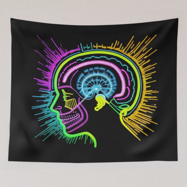 Item preview, Music Brain by Music Genius Art designed and sold by musicgeniusart.