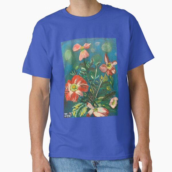 Item preview, Flowers with Aqua Background designed and sold by Misfitcane.