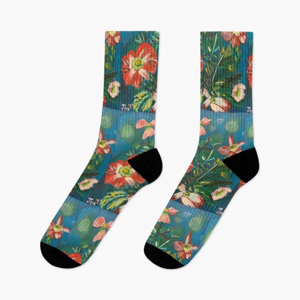 Item preview, Flowers with Aqua Background designed and sold by Misfitcane.