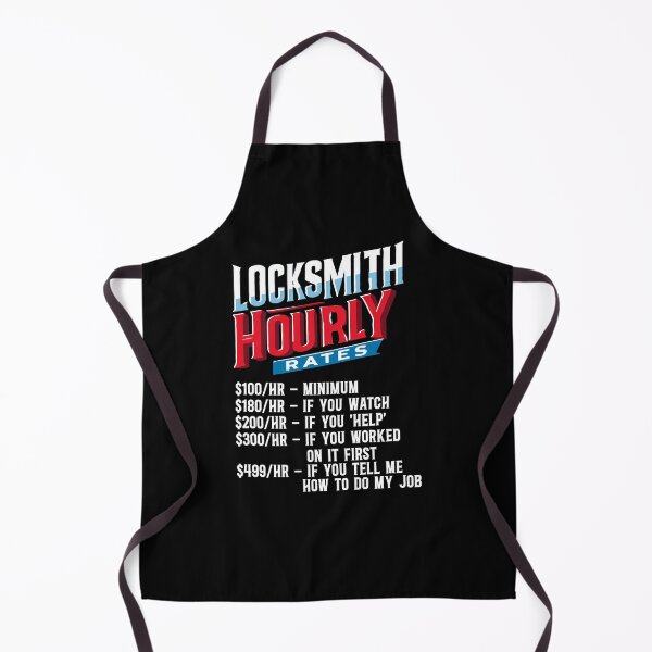 Item preview, Locksmith Hourly Rates - Locksmith Humor designed and sold by TeesYouWant.
