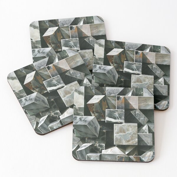 Item preview, Abstract Cubism compilation made of marble and stone pattern designed and sold by dcrc.