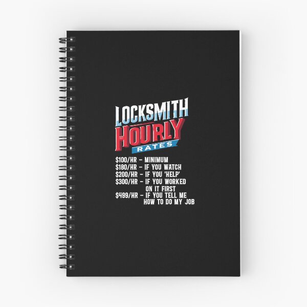 Item preview, Locksmith Hourly Rates - Locksmith Humor designed and sold by TeesYouWant.