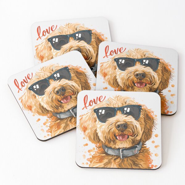 Item preview, Colorful Golden Doodle Dog Sunglasses designed and sold by MLArtifex.
