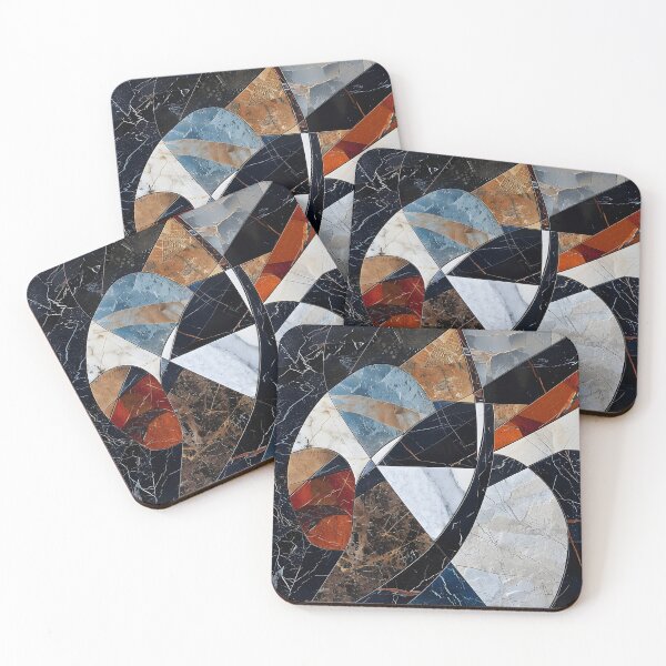 Item preview, Abstract Cubism compilation made of marble and stone pattern designed and sold by dcrc.
