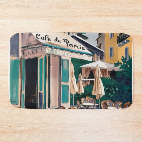 Item preview, Retro Paris Café: Vintage Vibes with Green Accents…. By Carraann designed and sold by CARRAANN.