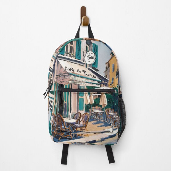 Item preview, Retro Paris Café: Vintage Vibes with Green Accents…. By Carraann designed and sold by CARRAANN.