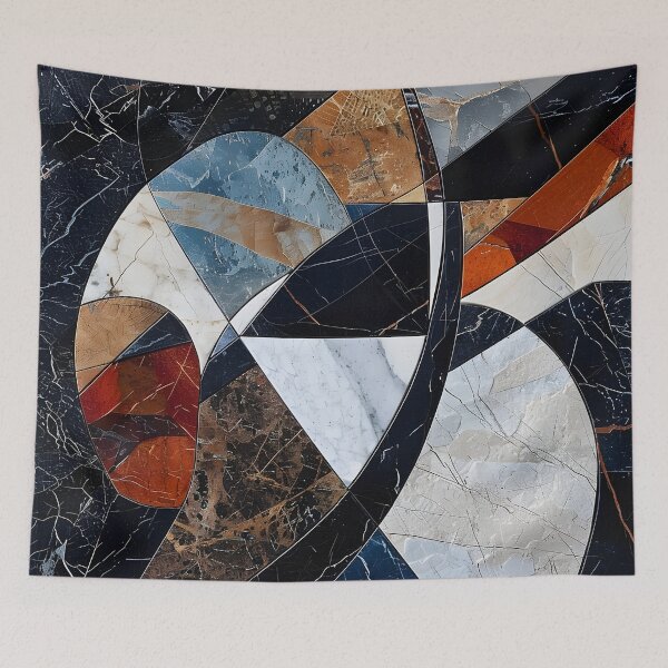 Item preview, Abstract Cubism compilation made of marble and stone pattern designed and sold by dcrc.