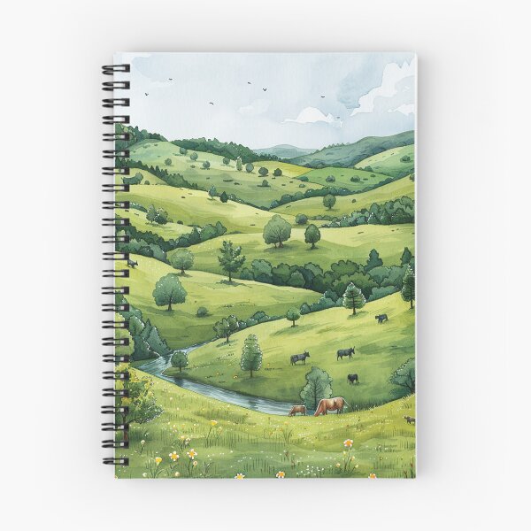 Item preview, Serene Green Hills Landscape Art designed and sold by Mr-whiteBG.