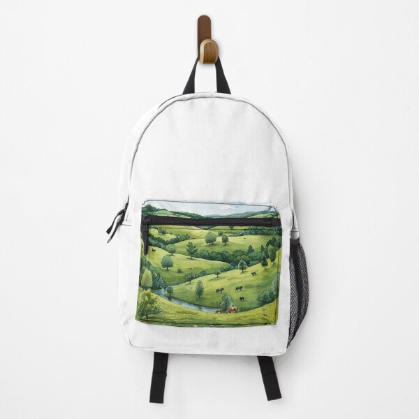 Item preview, Serene Green Hills Landscape Art designed and sold by Mr-whiteBG.