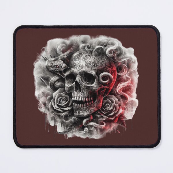 Item preview, Mystical skull with snake and roses designed and sold by Design Shop.