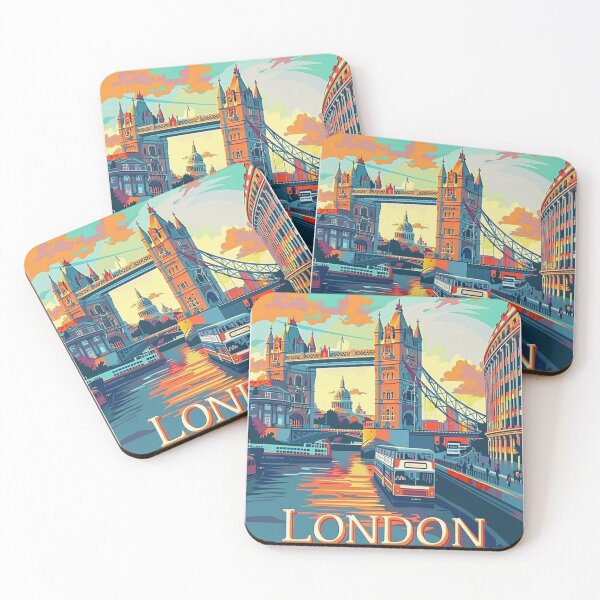 Artikelvorschau, London-Reiseposter, perfektes Geschenk für Reiseliebhaber, Wandkunst im Vintage-Stil, England-Wandkunst als Heimdekoration, London-Druck. entworfen und verkauft von Thegalleryshop1.