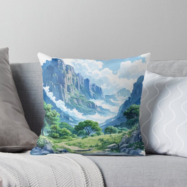 Item preview, Scenic Mountain Landscape Art Print designed and sold by Mr-whiteBG.