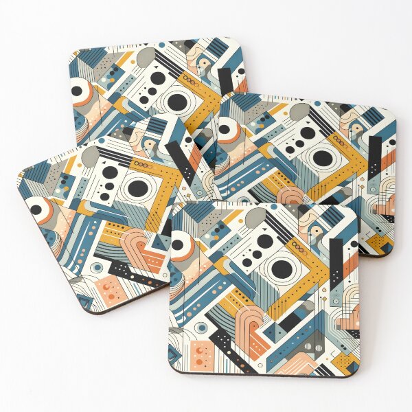 Item preview, Abstract Fun and Colorful Geometric  designed and sold by GracePaigePlaza.