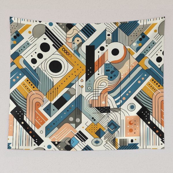 Item preview, Abstract Fun and Colorful Geometric  designed and sold by GracePaigePlaza.