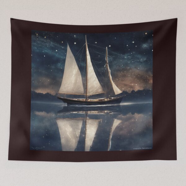 Item preview, Gliding Over The Water Under The Stars designed and sold by AppleShinez.