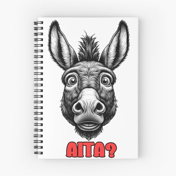 Item preview, Funny Donkey Face "AITA?" Meme Design designed and sold by ddproducts.