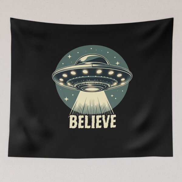 Item preview, Vintage ufo believe designed and sold by MilkyForest.