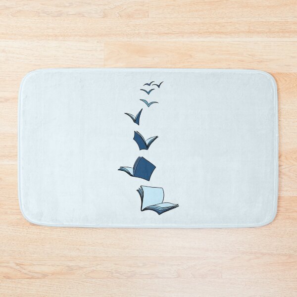Item preview, Books turning into birds - blue designed and sold by Neadoodles.