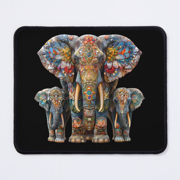 Item preview, Thailand Elephant Family Art designed and sold by LeahArts159.