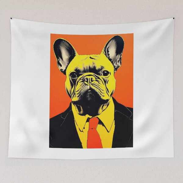 Item preview, Modern Art Frenchie - French Bulldog in a Suit designed and sold by luvandsocial.