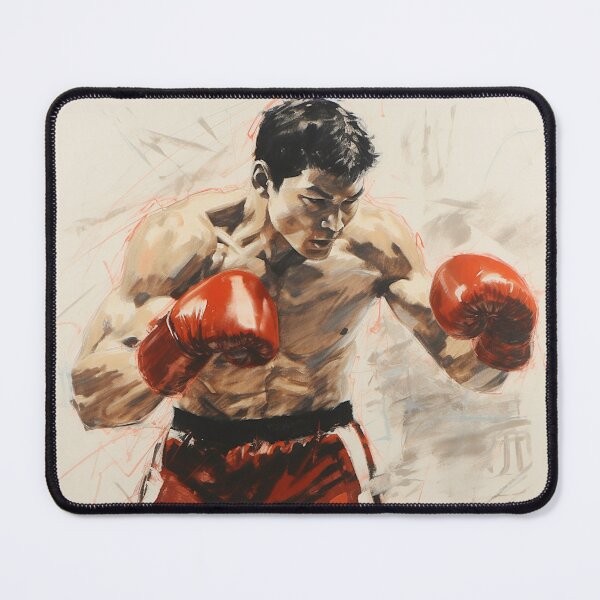 Item preview, CRAYON DRAWING OF A BOXER designed and sold by infinitearte.