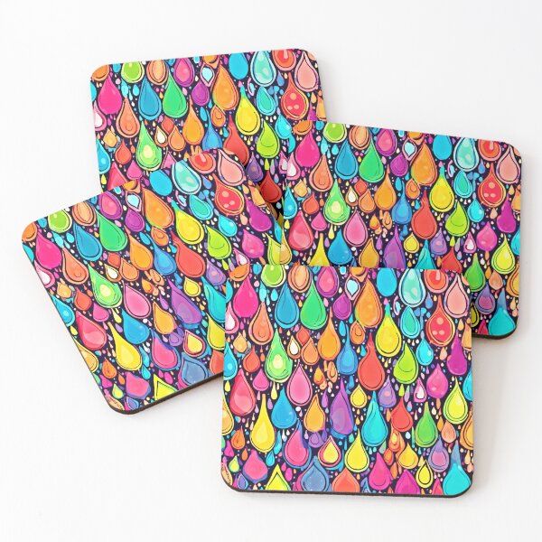 Item preview, Cartoonish Colorful Tears Pattern designed and sold by Health And Fitness Posts e-Store.