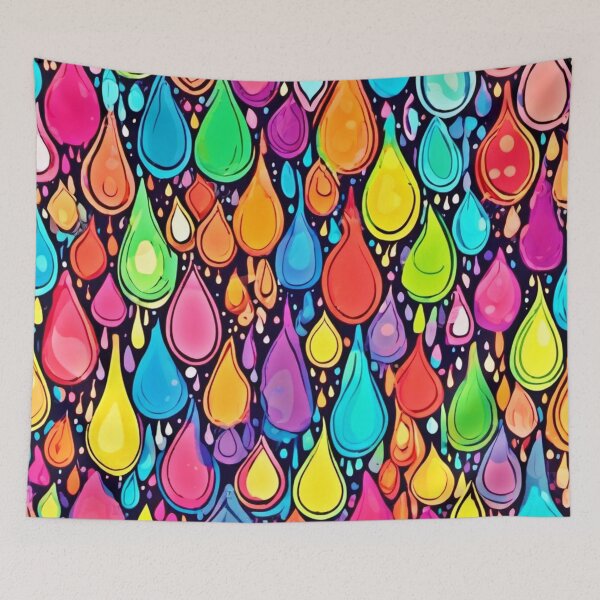 Item preview, Cartoonish Colorful Tears Pattern designed and sold by Health And Fitness Posts e-Store.