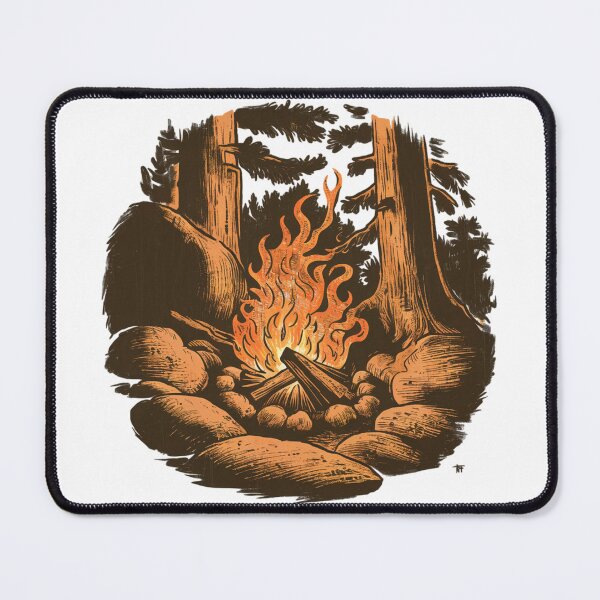 Item preview, a cozy campfire - camping designed and sold by 123ks.