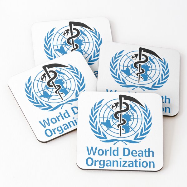 Item preview, World Death Organization (World Health Organization logo parody) II - light designed and sold by NouveauAge.