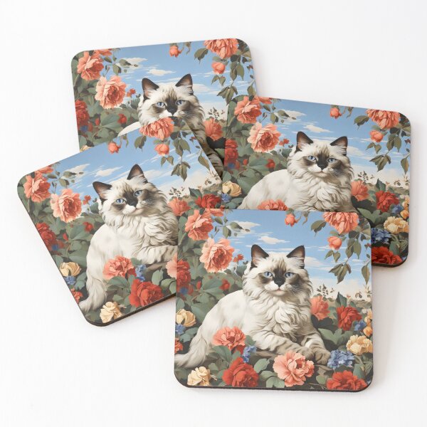 Item preview, Ragdoll cat inspired by Impressionism designed and sold by bloomandbark.