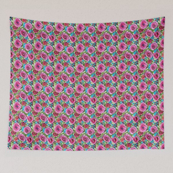 Item preview, Watercolor bright pink  wildflower  designed and sold by Sameena Fatima.