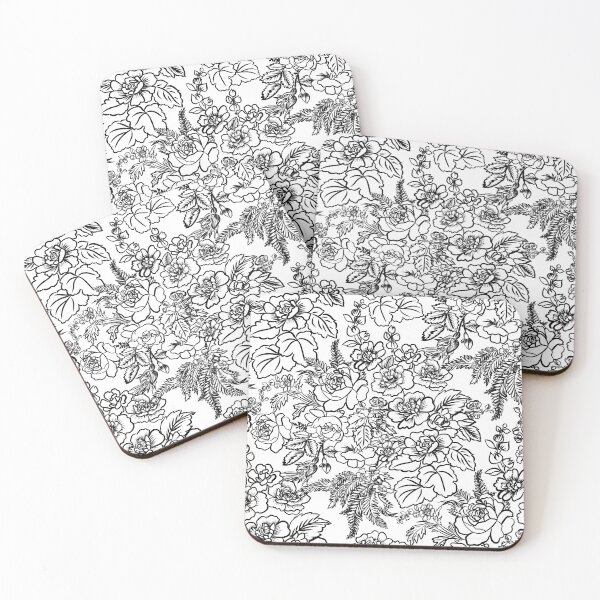 Item preview, Vintage Roses Black White Floral designed and sold by NdesignTrend.