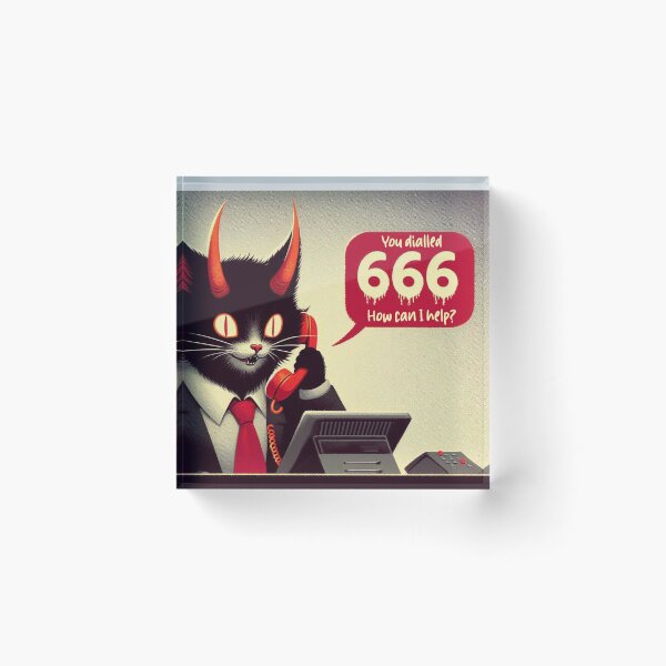 Item preview, 666 helpline designed and sold by Vkinsify.